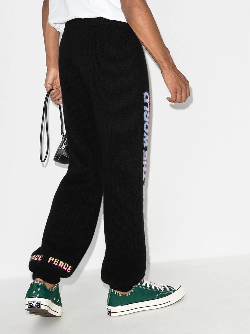 Harmony print knitted track pants - 3