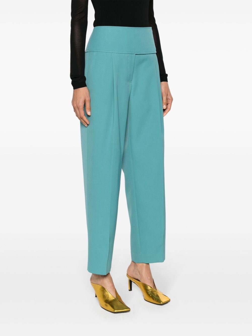 gabardine wool tailored trousers - 3