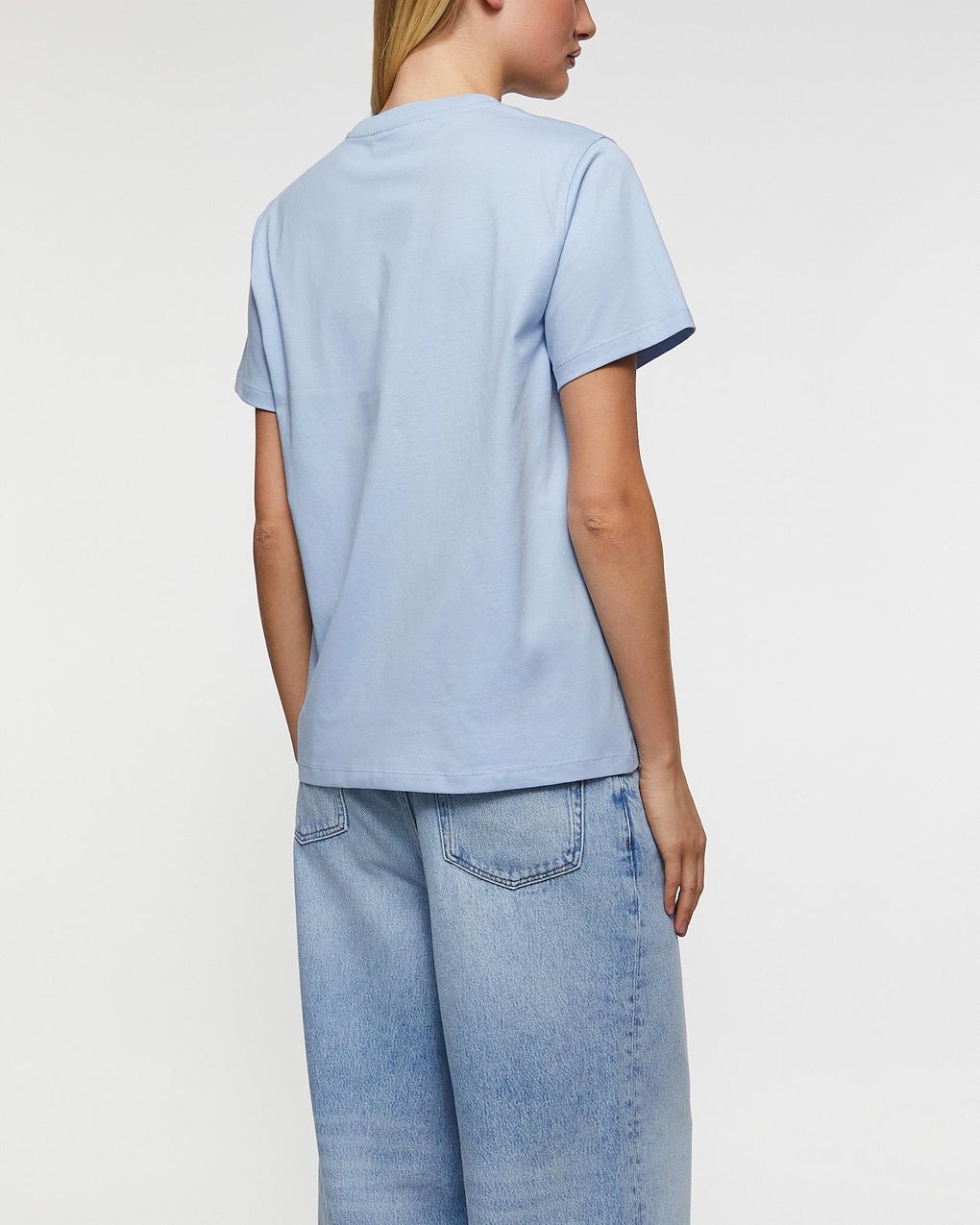 T-Shirt Basic Cotton Animals Relaxed Light blue - 4