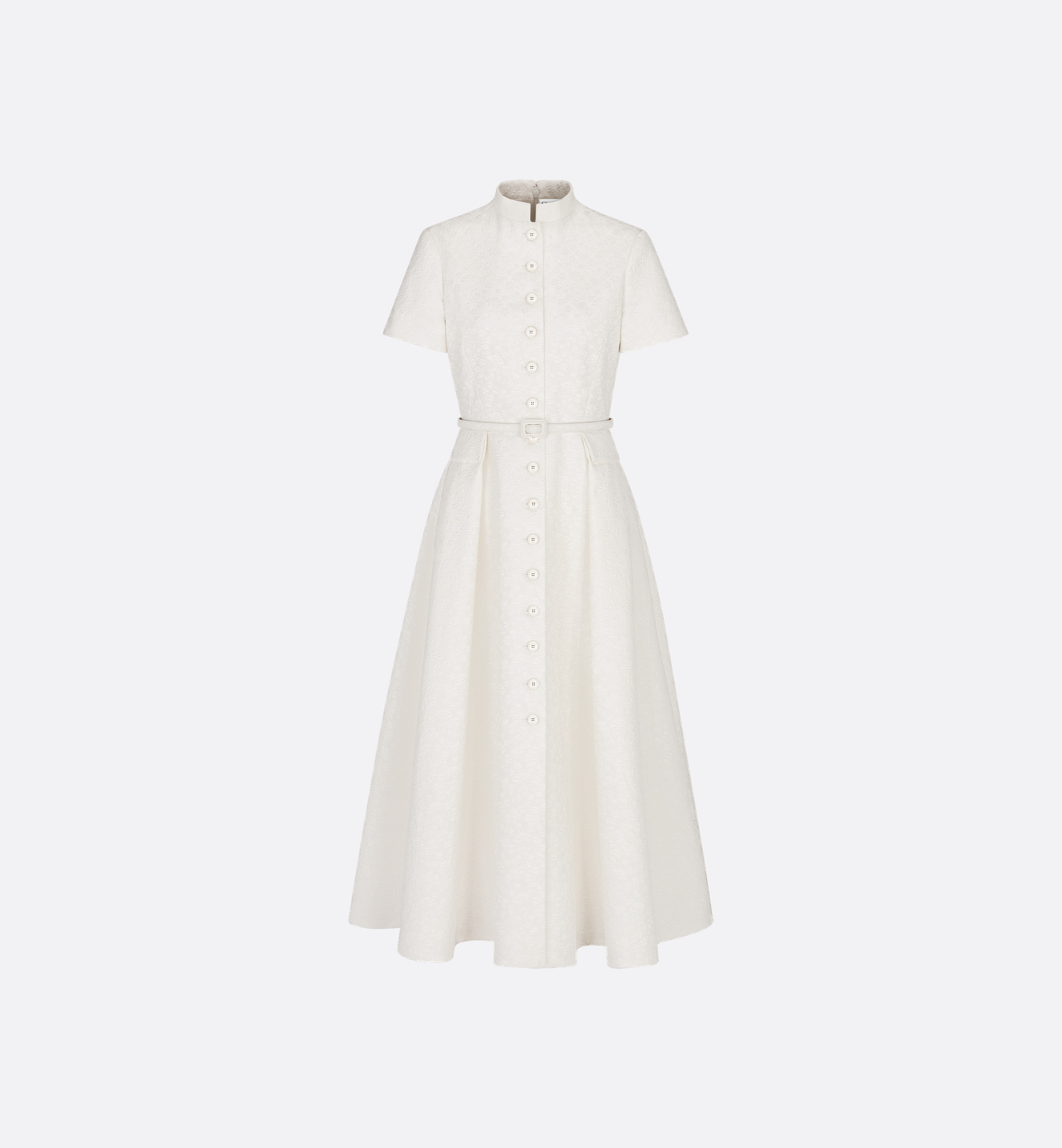 Mid-Length Belted Shirtdress - 1