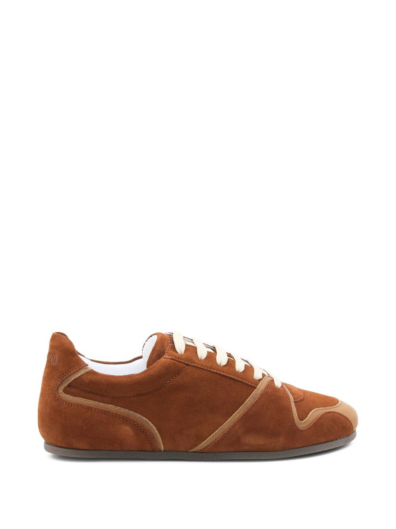 lace-up panelled sneakers 1