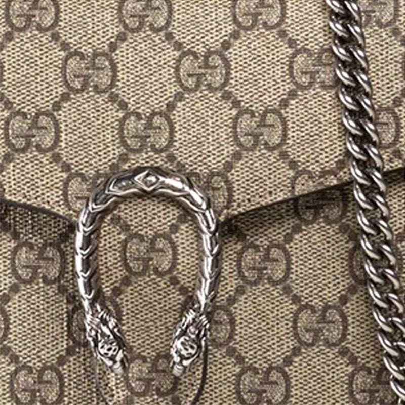(WMNS) Gucci Dionysus Series Synthetic canvasChain bag Dionysus Brown 401231-KHNSN-8642 - 4