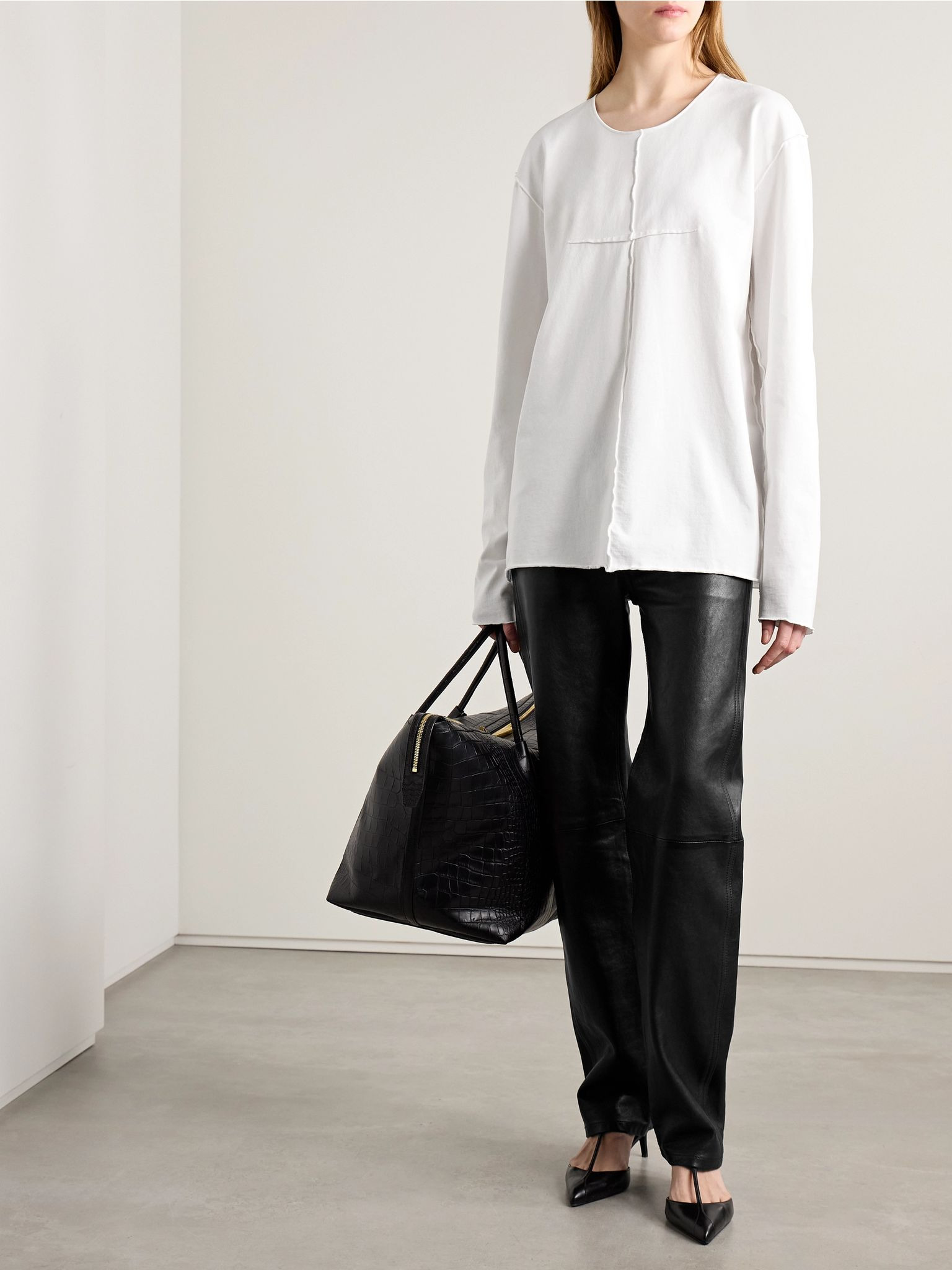 Kit paneled cotton-jersey T-shirt White - 2