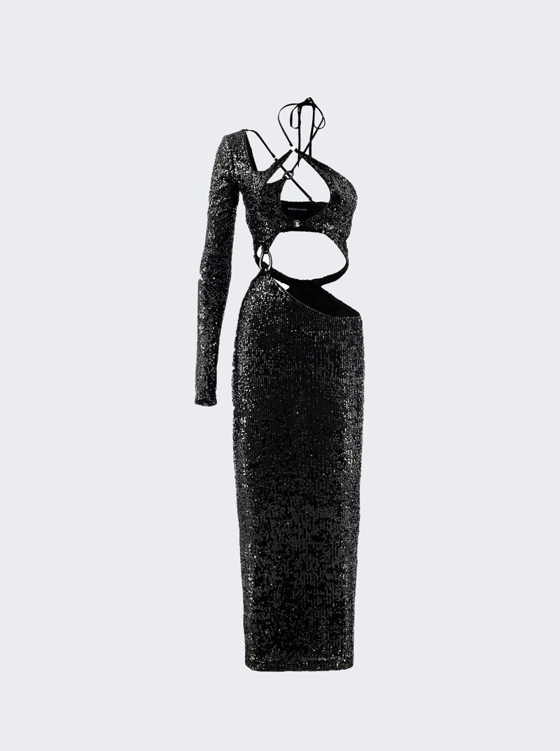 Banu Midi Dress Black - 1
