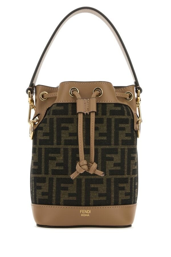 ショルダーバッグ・ポシェット Fendi Embroidered Canvas Mon Tresor Bucket Bag Mon Tresor Fabric Multicolor | Fendi