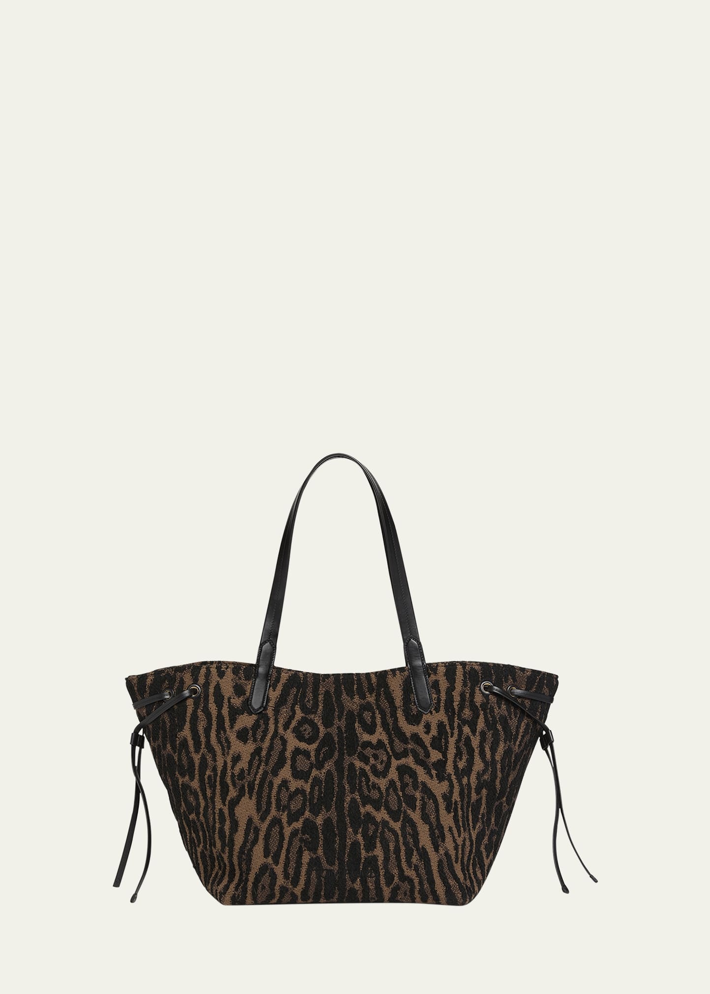 Large Tote Bag in Ocelot Jacquard - 1