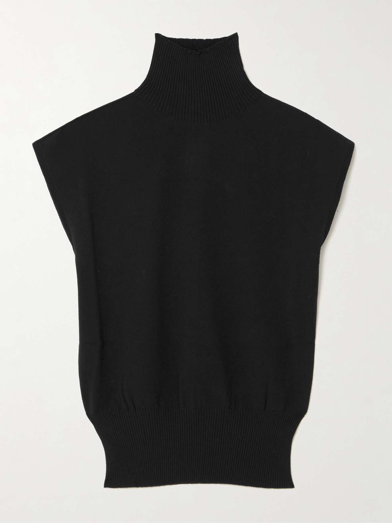 Knitted turtleneck top - 1