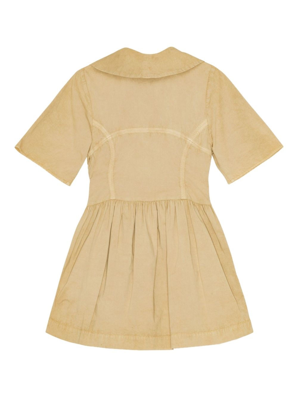 washed stretch-cotton mini dress - 2