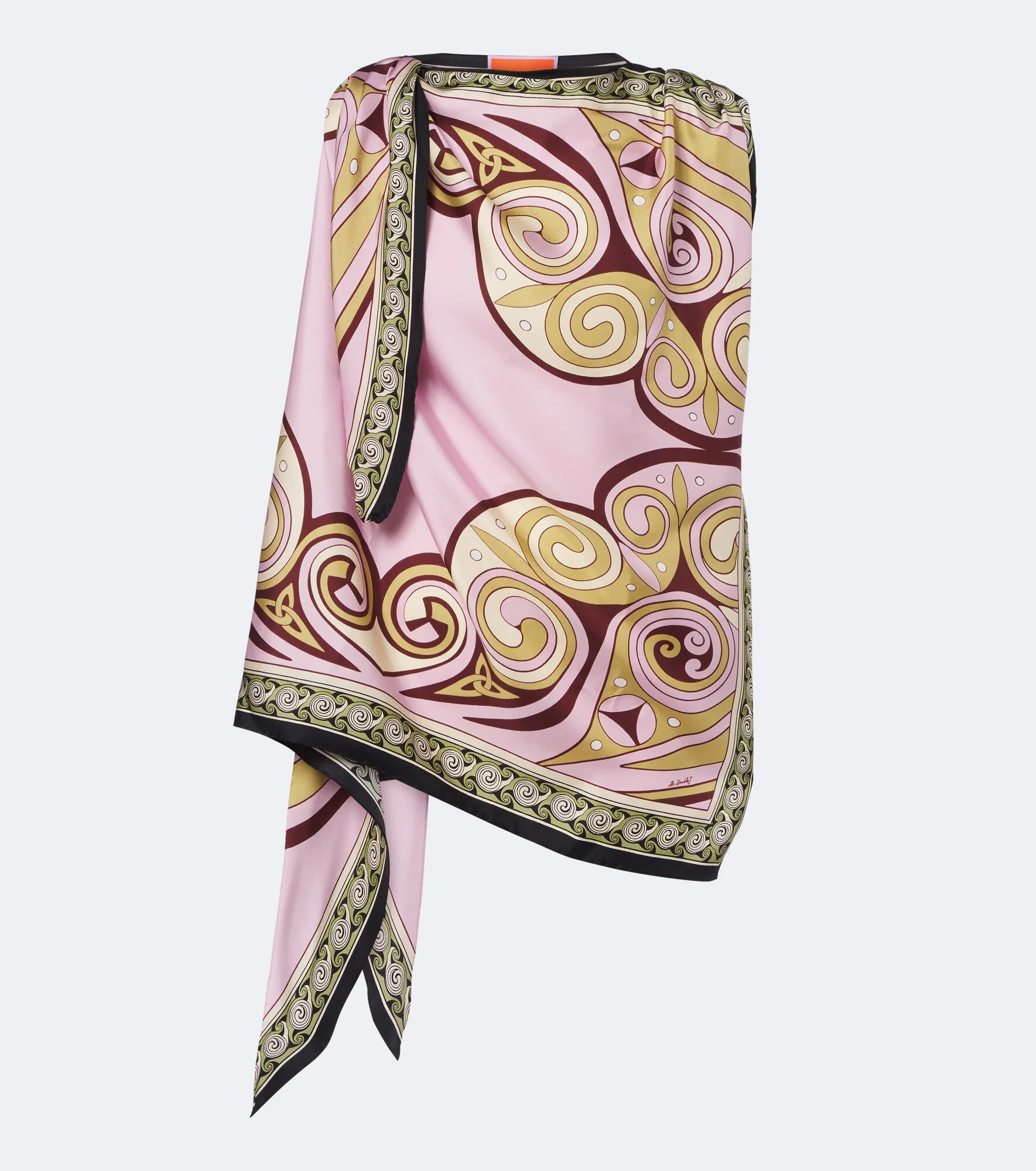 Kells printed silk twill top - 1