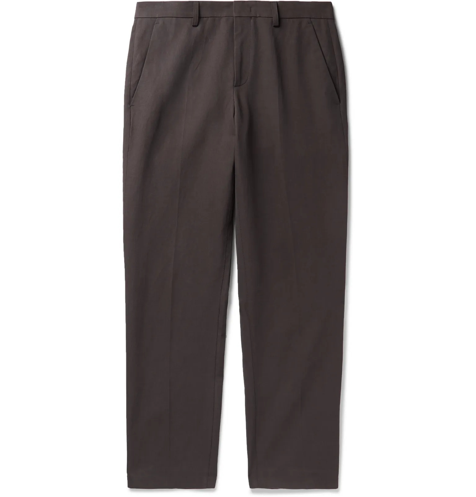 Raphael Slim-Fit Cotton and Linen-Blend Twill Chinos - 1