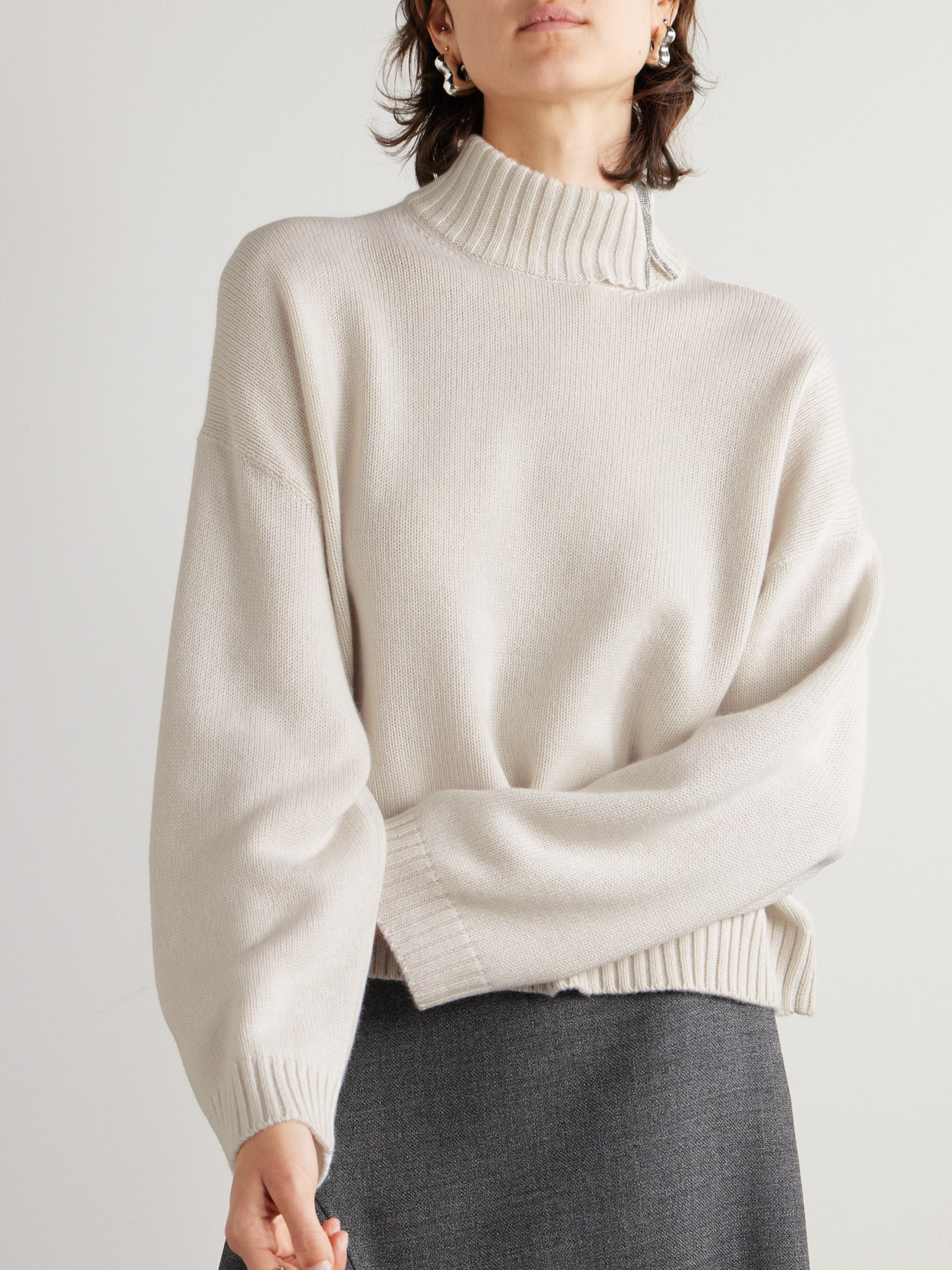 Turtleneck Cashmere Sweater - 4