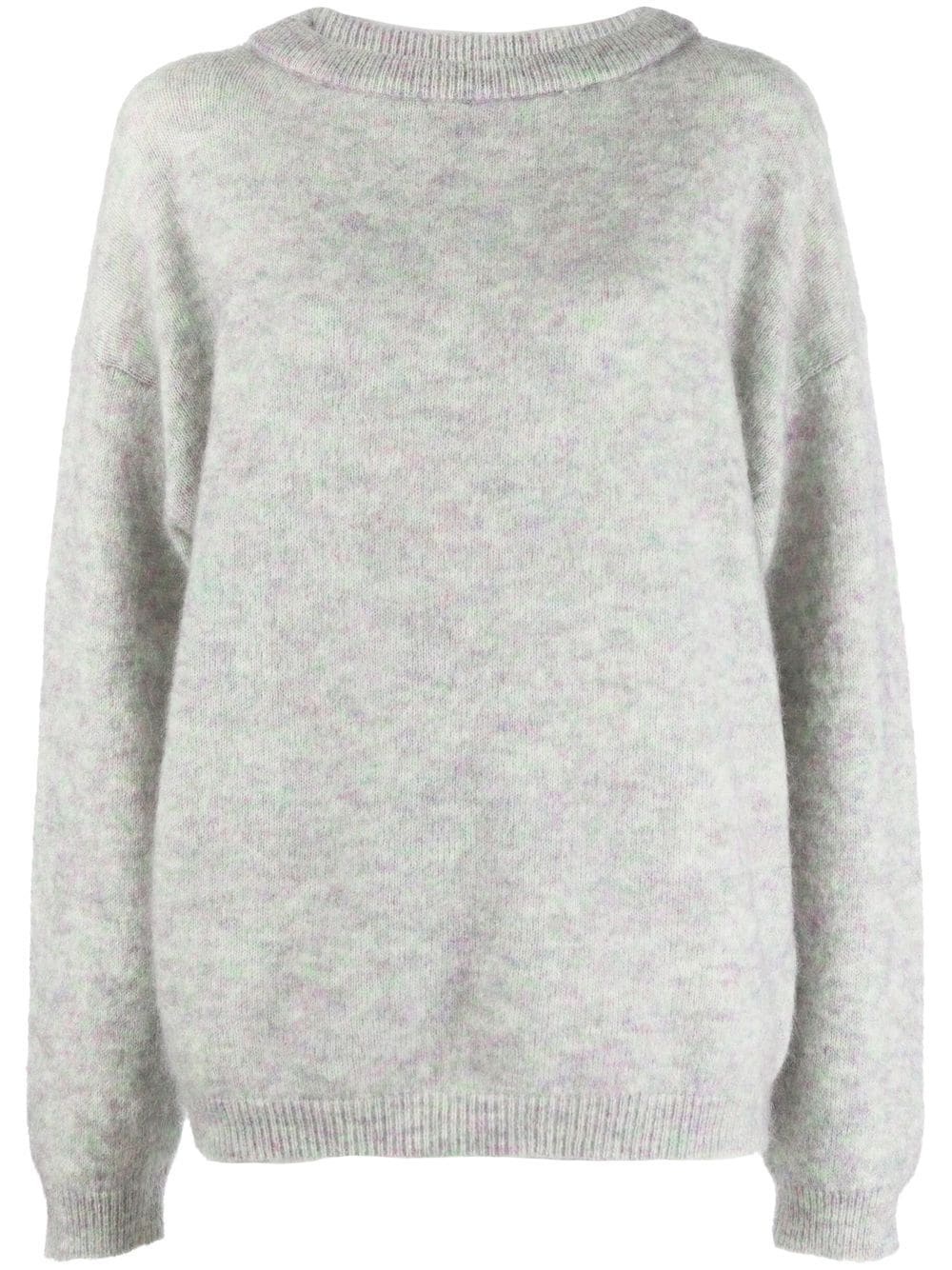 mohair-wool slouchy jumper - 1