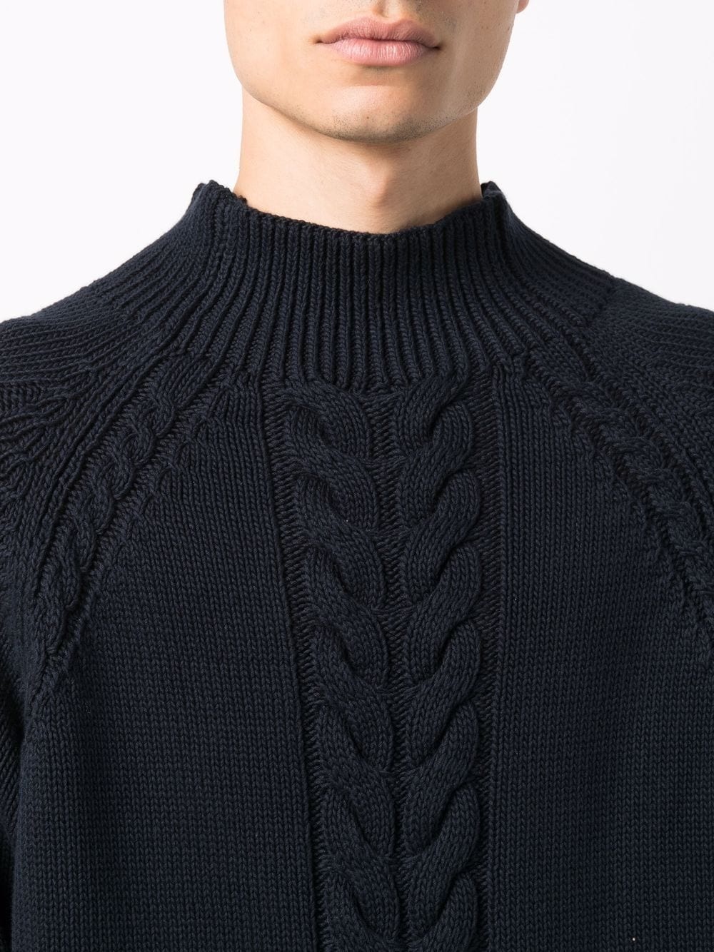 raglan sleeves roll neck jumper - 5