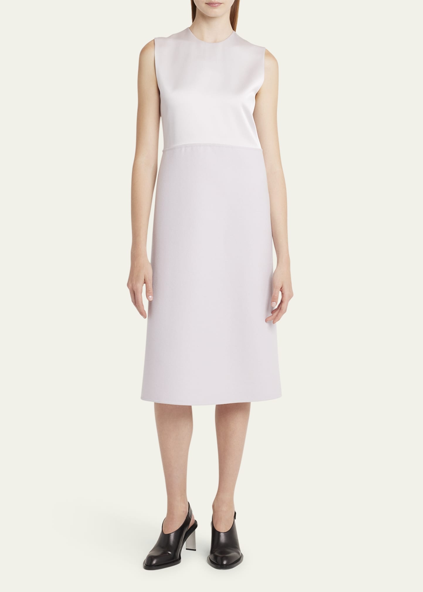 A-Line Wool Midi Dress - 2