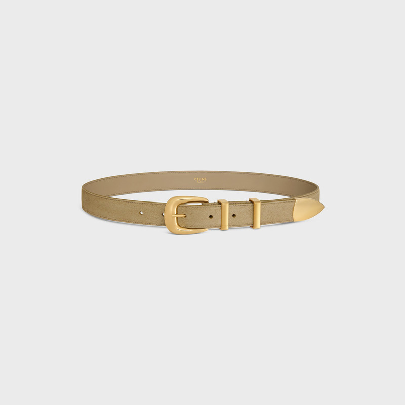 MEDIUM 25MM WESTERN BELT IN Suede Calfskin 1