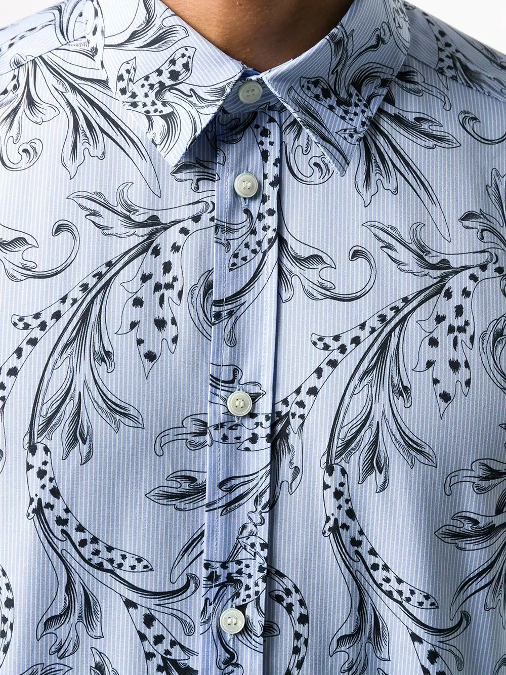 Barocco print shirt - 5