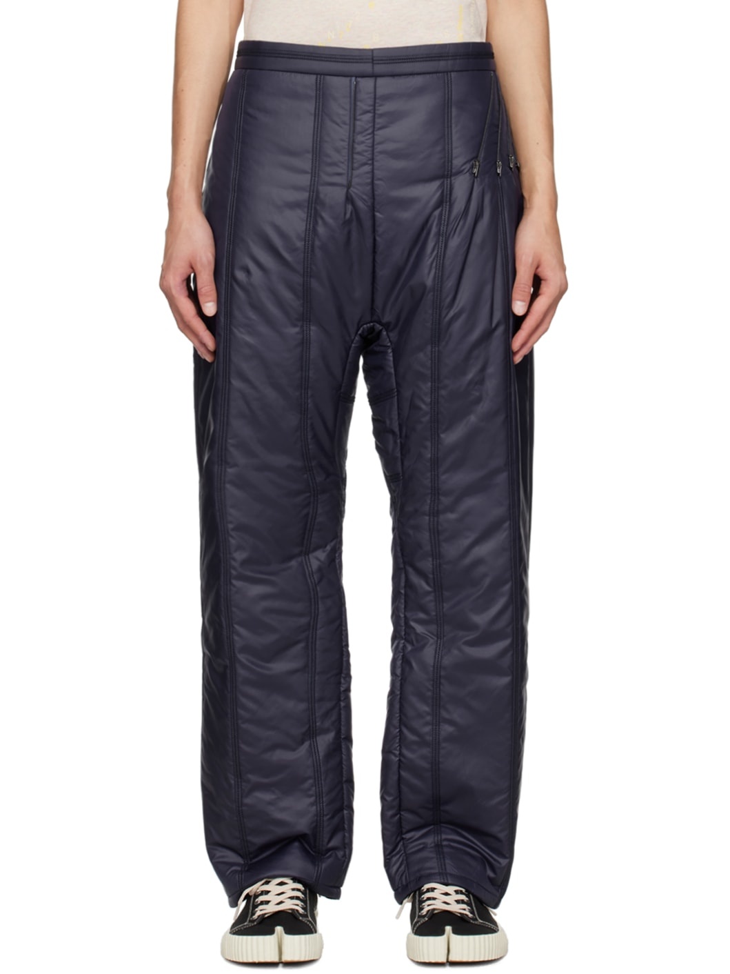 Gray Puffed Trousers - 1