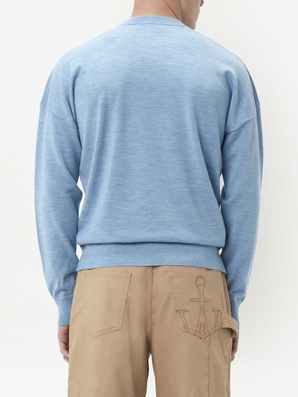 logo-print crew neck sweatshirt - 5