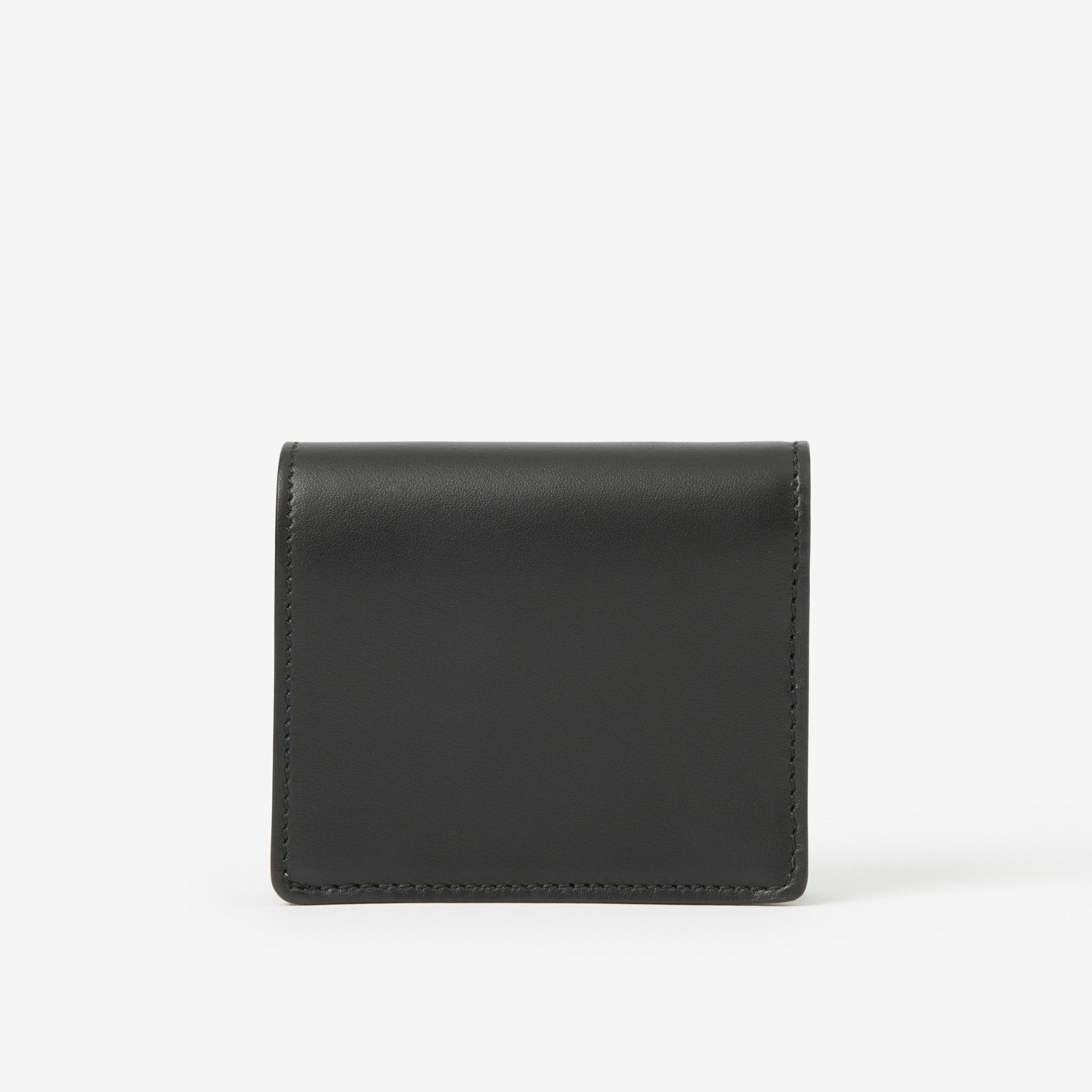 Vintage Check and Leather Small Folding Wallet - 3