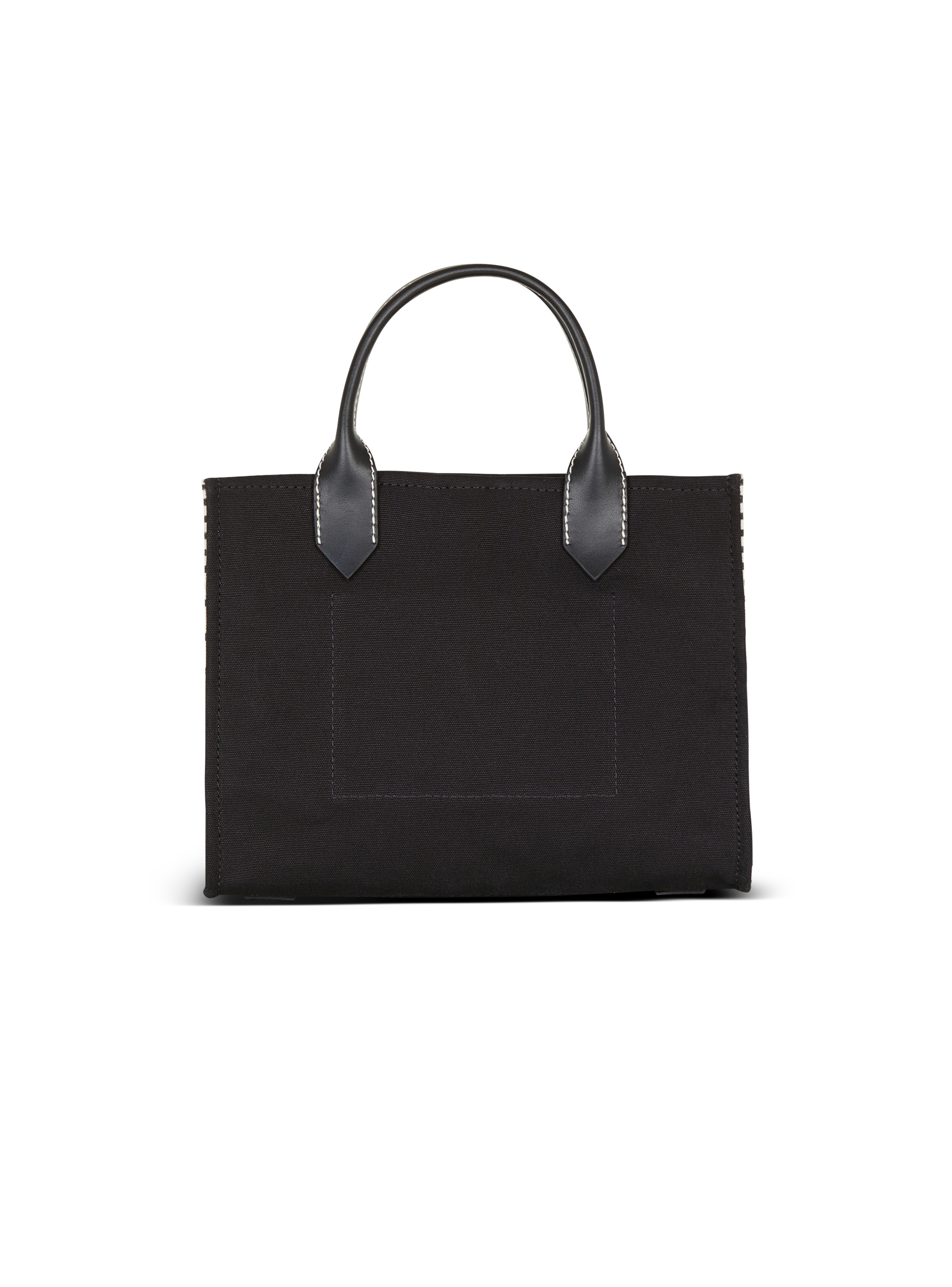 B-Army tote bag in monogrammed canvas and leather - 4
