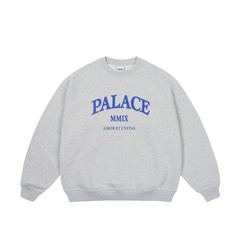 UNITAS OVERSIZED CREW GREY MARL - 1
