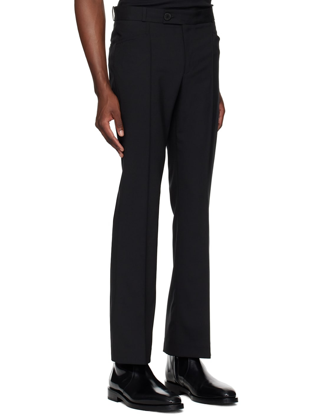 Black Flare Trousers - 2