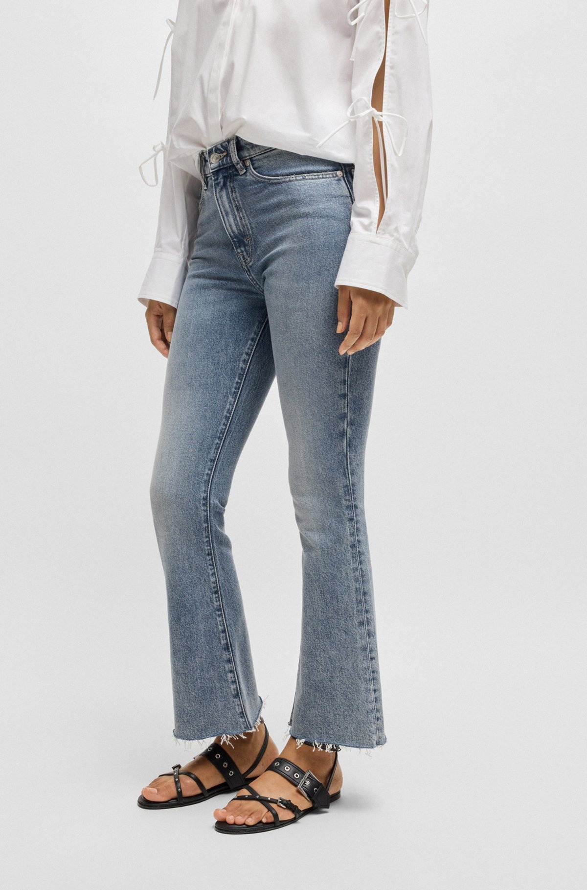 SKINNY-FIT JEANS IN QUARTZ-BLUE SUPER-STRETCH DENIM - 2