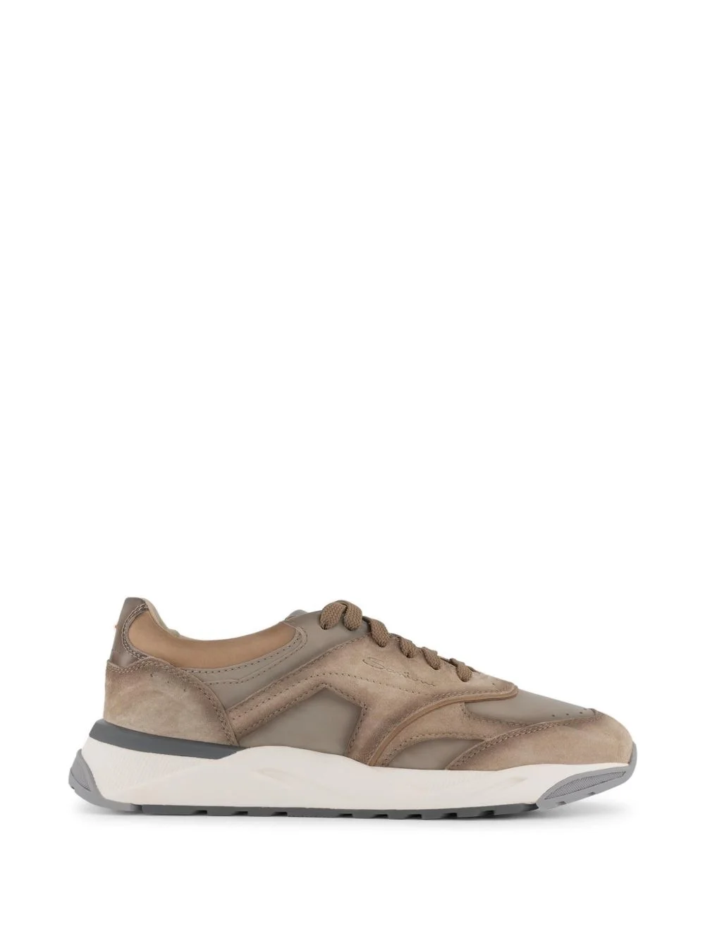 panelled sneakers - 1