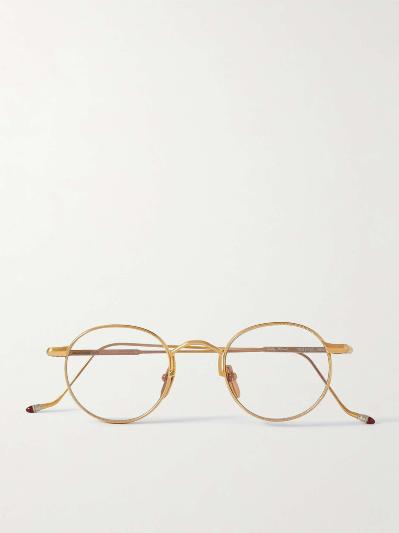 Full Metal Jacket Round-Frame Gold-Tone Sunglasses 1