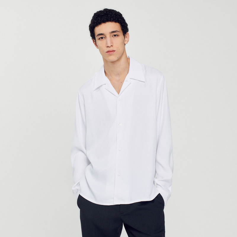 Floaty shirt with spread collar 5
