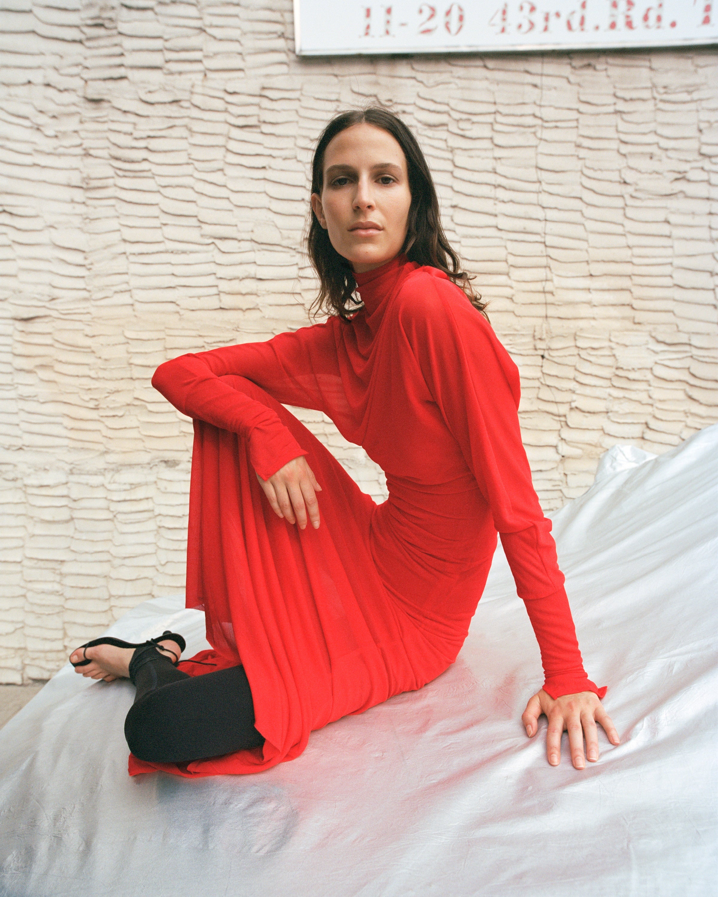 Paula Dress in Sheer Crepe Jersey - 2