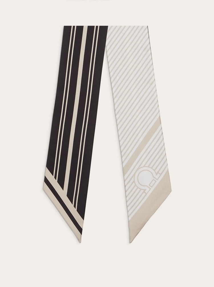 GEOMETRIC PRINT SILK BANDEAU - 1