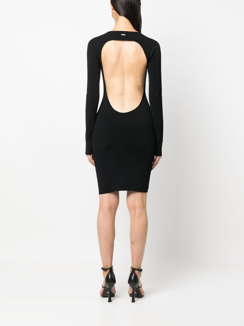 open-back fine-ribbed minidress 4