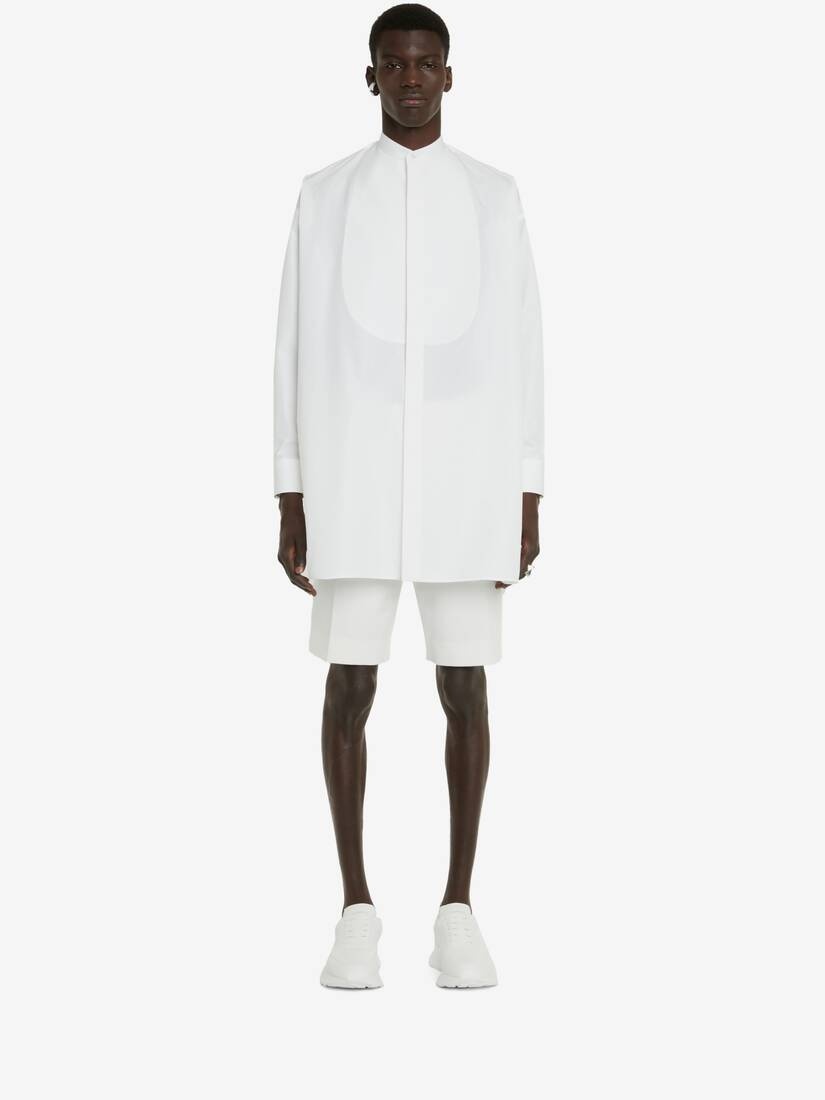 Men's Cotton Shorts in White - 2