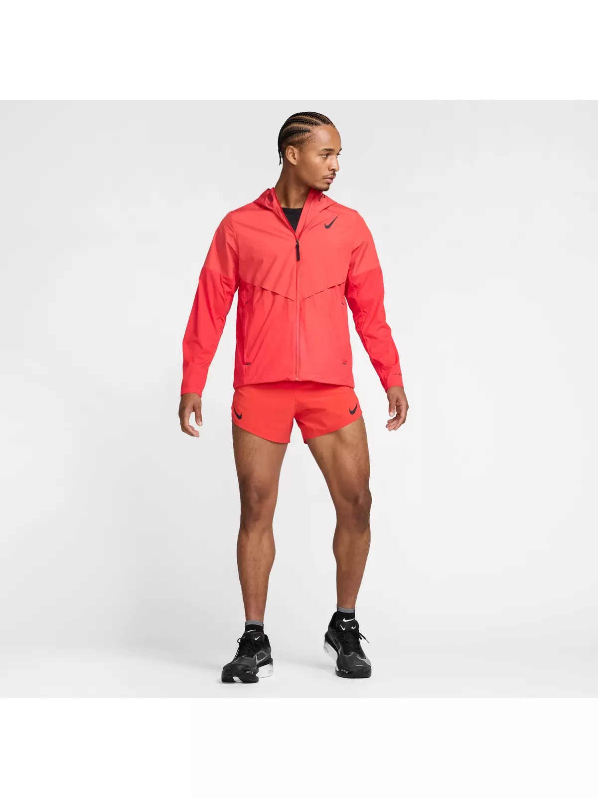 Men's AeroSwift Storm-FIT Aerogami Running Jacket -Red - 8