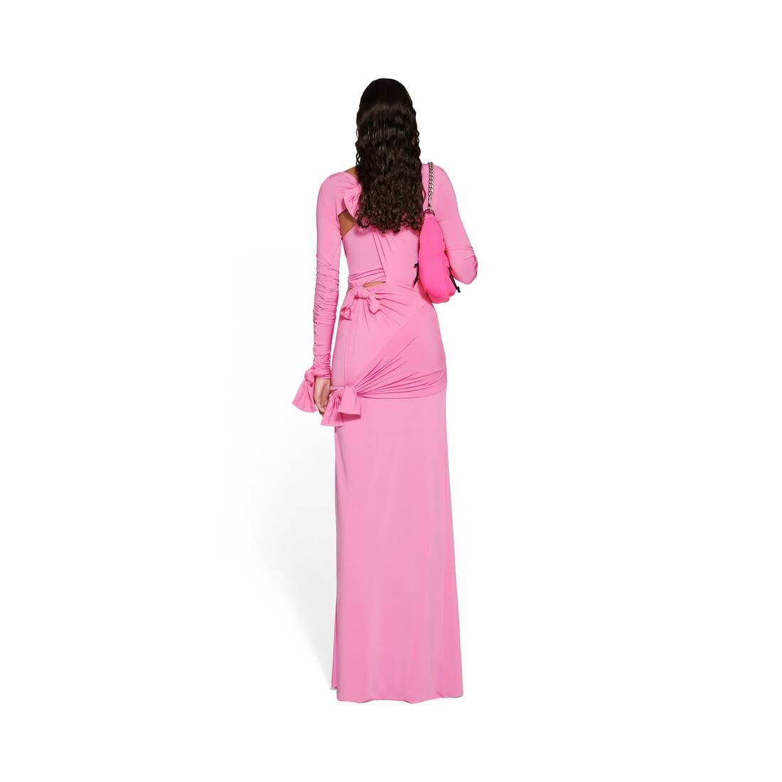 Women's Knot Gown in Pink - 4