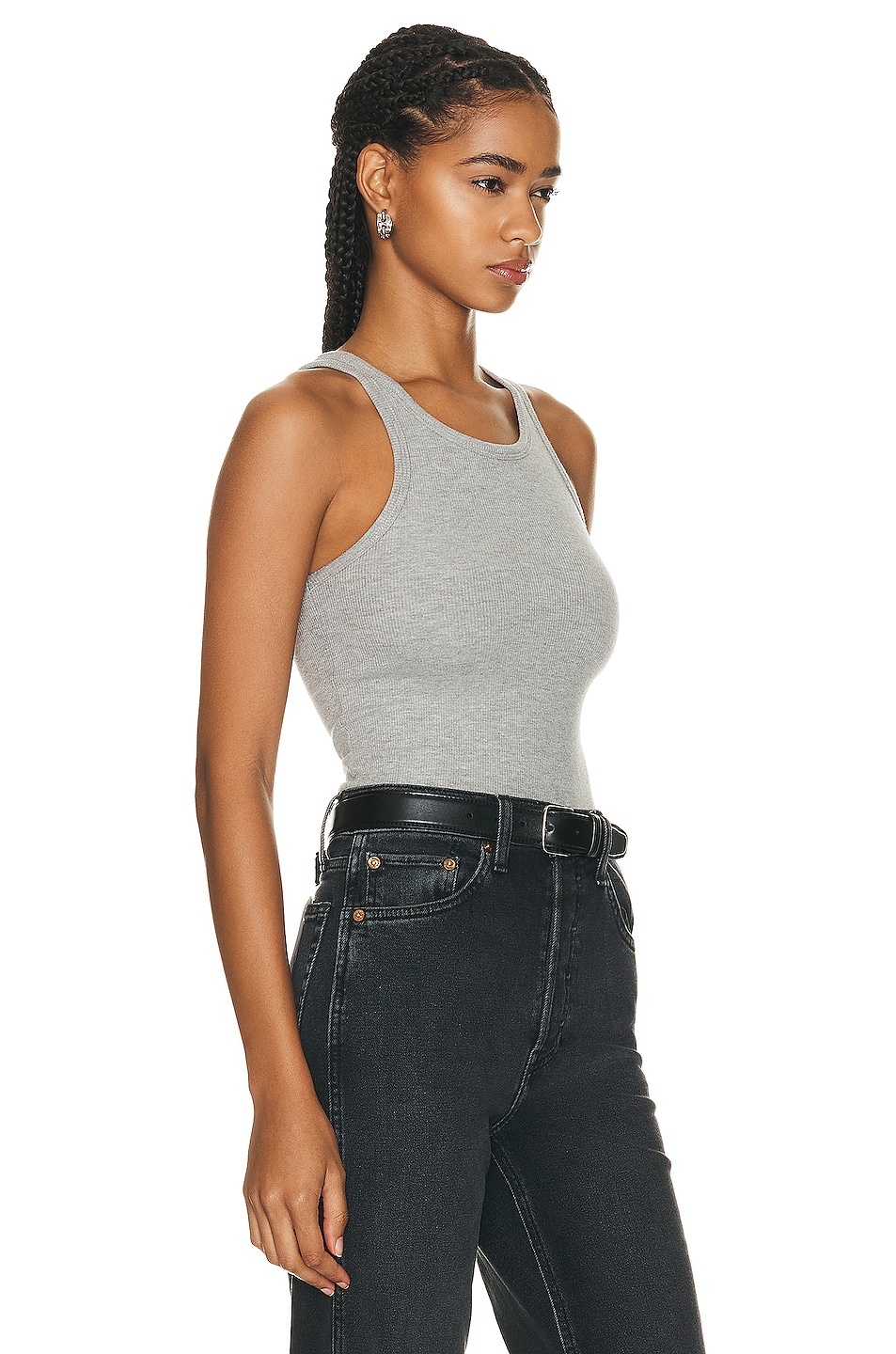 High Neck Fitted Tank Top - 2