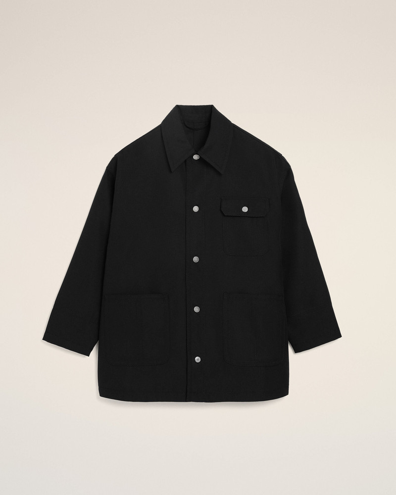 BLACK NEW WOOL WORKER JACKET 1