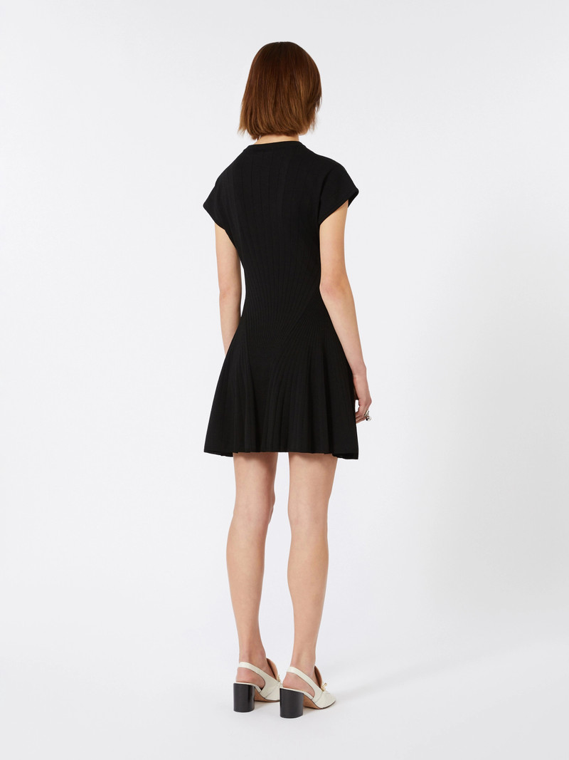 ERE Knit dress, fitted at the waist - BLACK 4