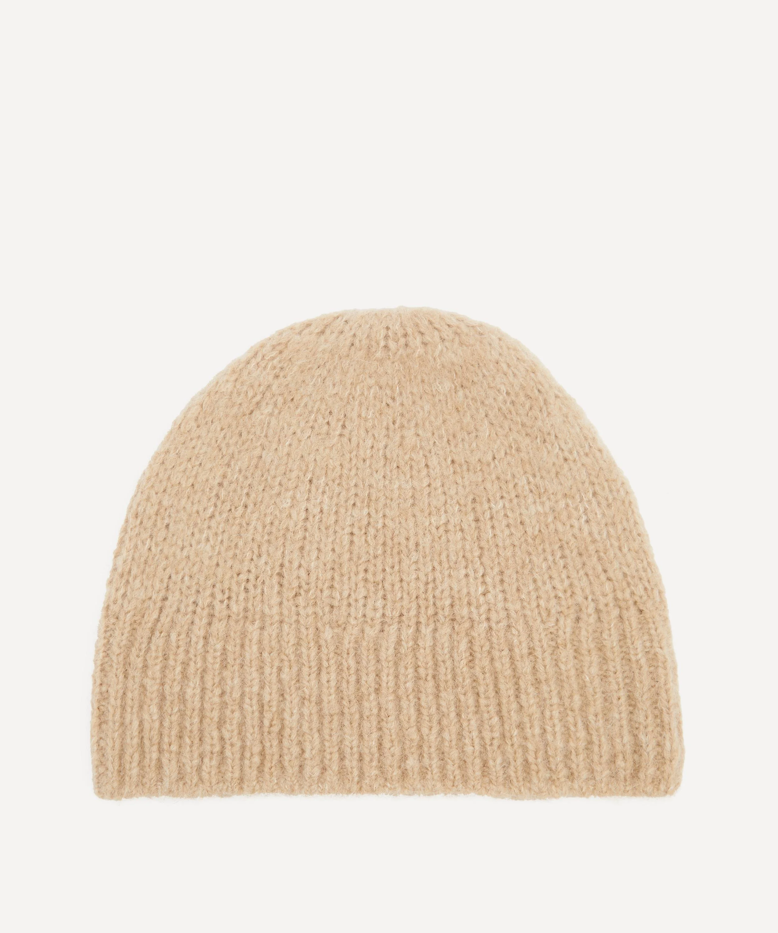 Black Alpaca-Merino Wool Beanie - 1