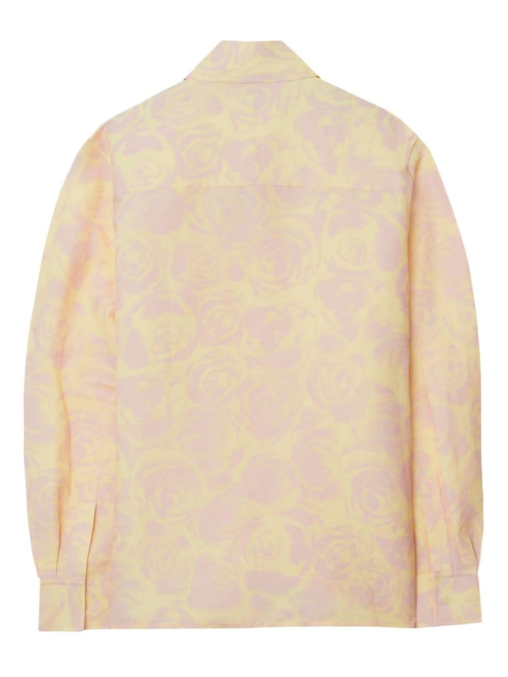 floral-print taffeta shirt - 6