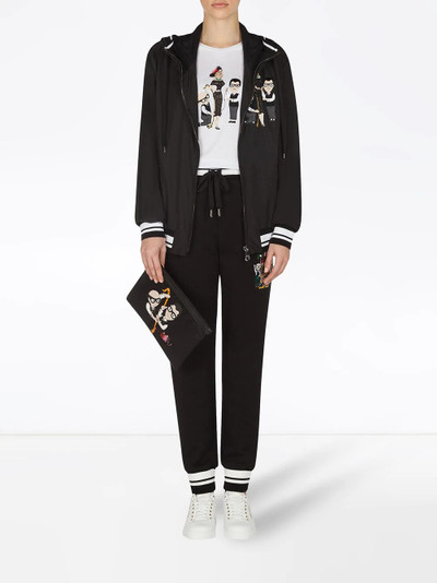 Dolce & Gabbana tailored character-embroidered hoodie outlook