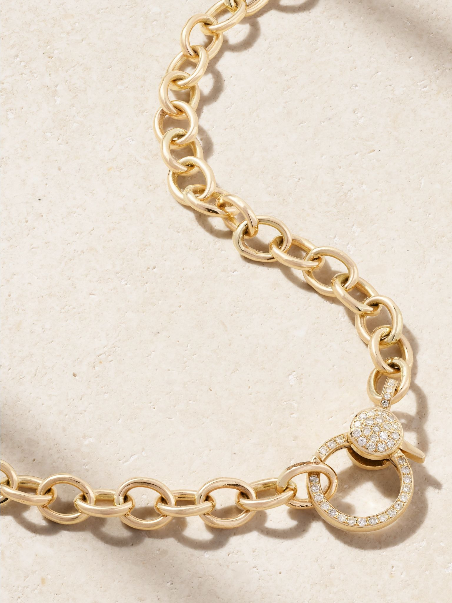 14-karat gold diamond necklace Gold - 4