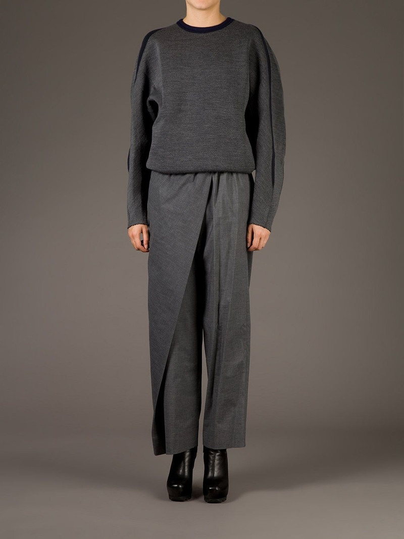 Kolor twisted wide leg trouser outlook