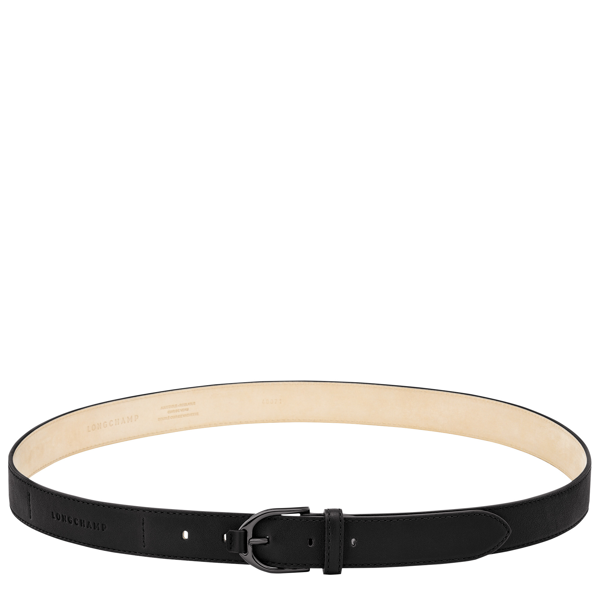 Longchamp 3D Ladies' belt Black - Leather - 1