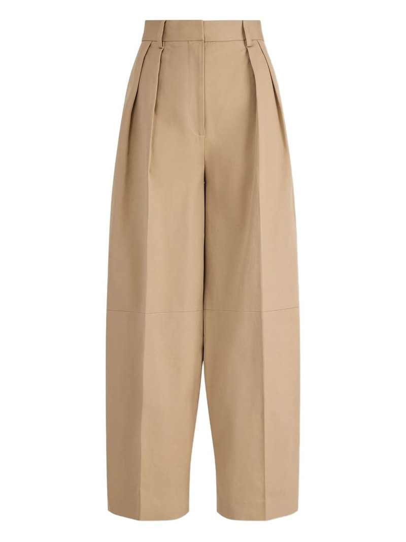 pleated gabardine trousers 1