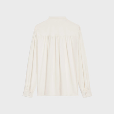 CELINE lavallière blouse in silk crepe and acetate outlook