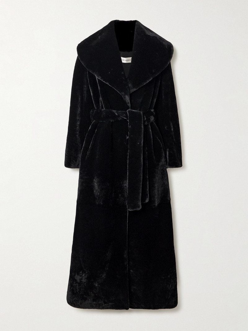 Giovanna Belted Shearling Coat 1