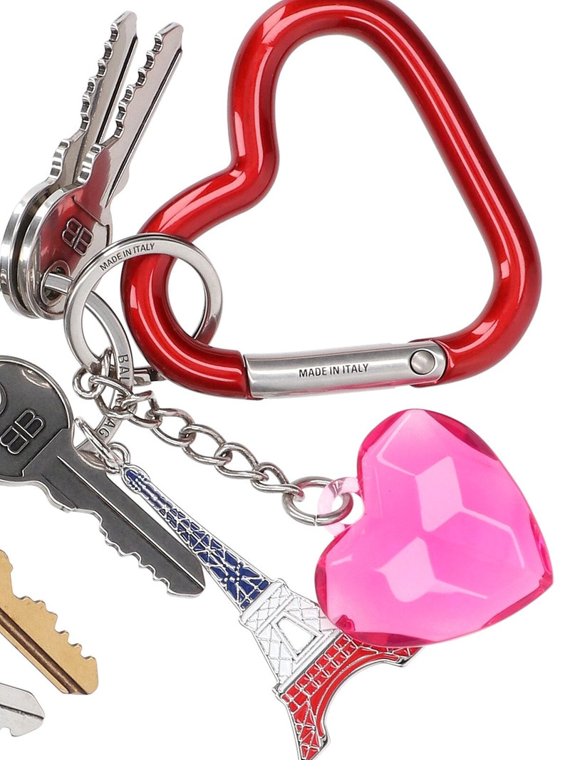 BALENCIAGA LOGO CHARM KEYRING outlook