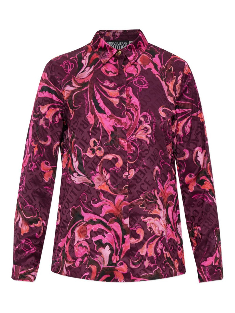 baroque-print long-sleeve shirt 1